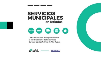 Así funcionarán los servicios en Capital por Año Nuevo