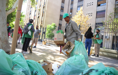 Limpieza es salud: Inédito operativo de la Brigada Capital en consorcios