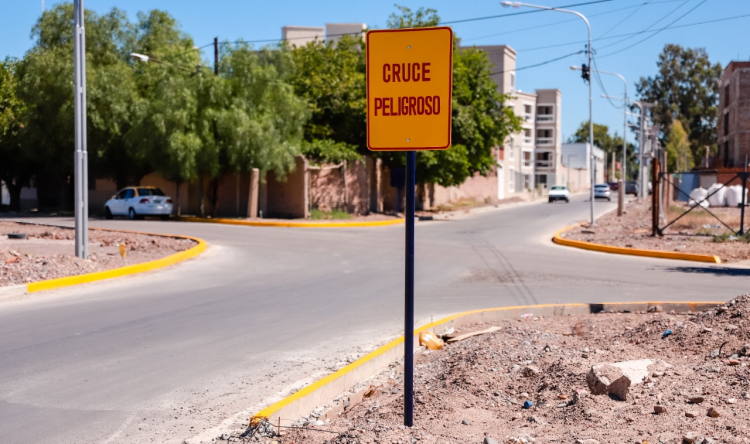 Capital sumó seguridad vial a una importante arteria asfaltada