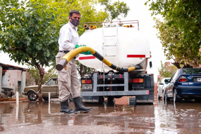 Capital: Las brigadas atendieron desbordes de agua y desgajes de ramas