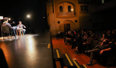 Pablo Rago dio una master class actoral en el Cine Teatro Municipal