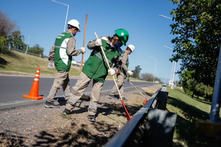 Capital se hará cargo de la limpieza de avenida Circunvalación