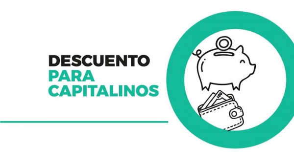 Hasta un 25 por ciento de descuento para capitalinos