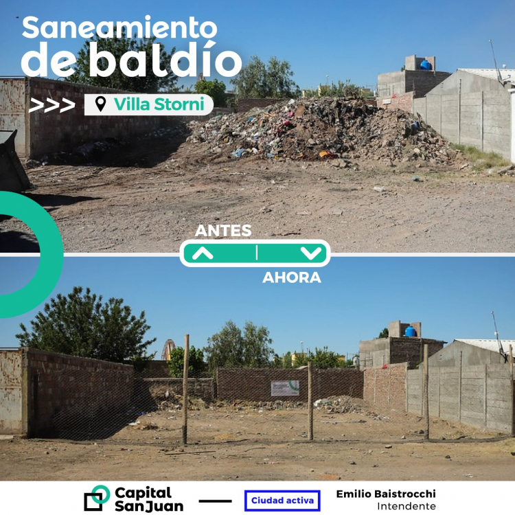 Así se ve el saneamiento histórico de baldíos en Capital