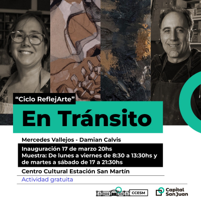 Dos artistas bonaerenses exponen por primera vez en San Juan sus obras en la Estación