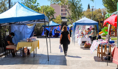 Con protocolo especial, artesanos volvieron a Plaza Laprida